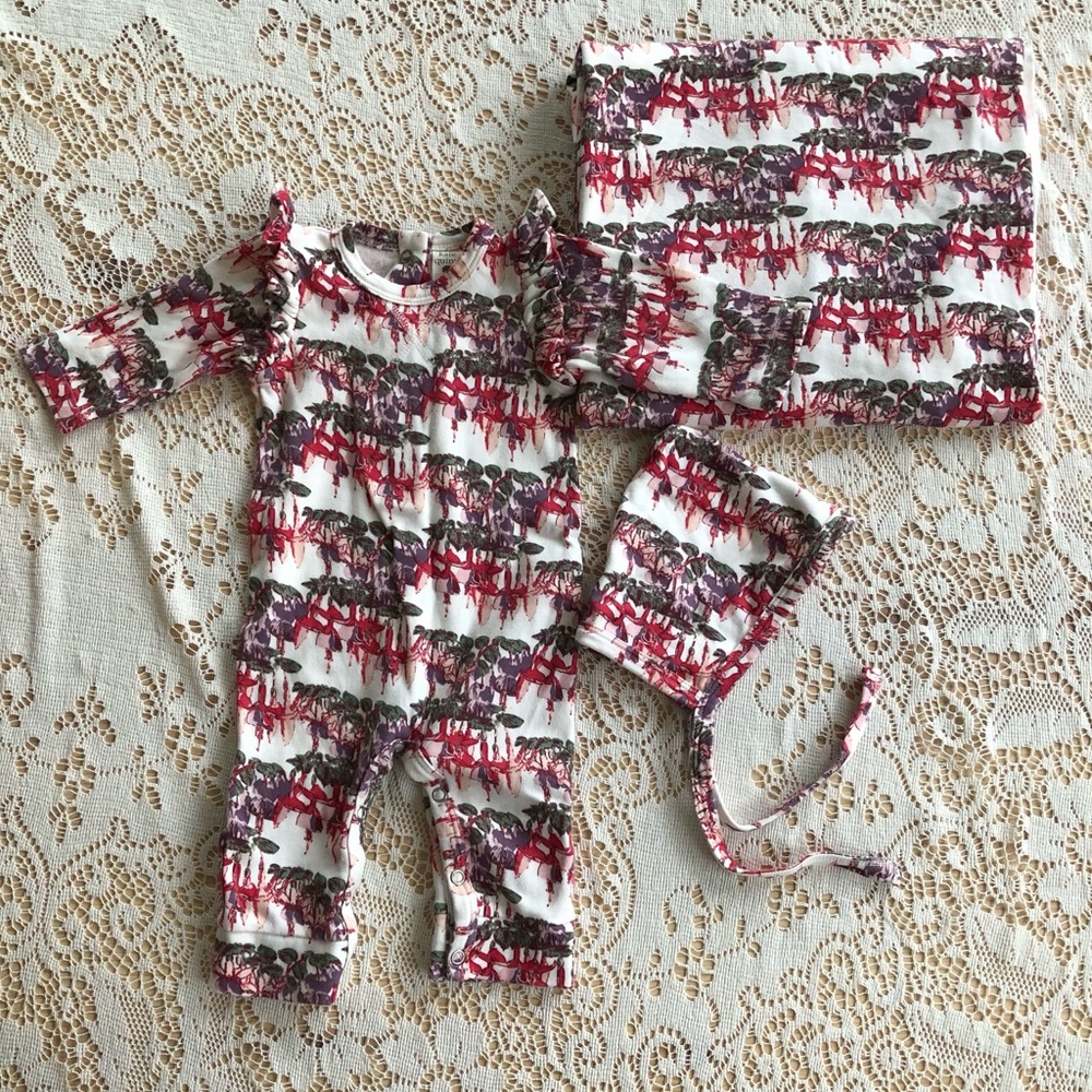 Kate Quinn organic cotton 3 piece set size 3-6m